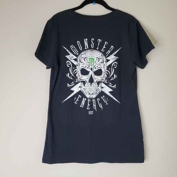 monster energy Tops Rare Women T Shirt Size Xl Black Monster Energy